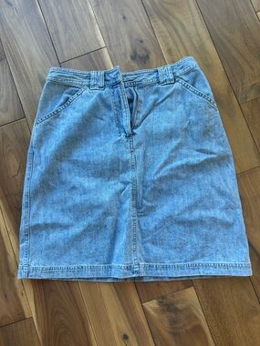 Relativity Light Blue Denim Mini Skirt
